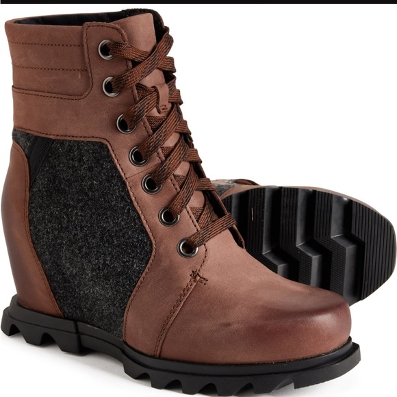 SOREL JOAN of ARTIC WEDGE III LEXIE BOOTS WATERPROOF BOOT LEATHER- woman Size:8 - Picture 6 of 6